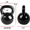 imageCAP Barbell Cast Iron Kettlebell  Coated Options Singles and Sets Multiple Weight Choices510 Pounds