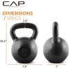 imageCAP Barbell Cast Iron Kettlebell  Coated Options Singles and Sets Multiple Weight Choices600 Pounds