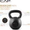imageCAP Barbell Cast Iron Kettlebell  Coated Options Singles and Sets Multiple Weight Choices600 Pounds
