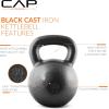 imageCAP Barbell Cast Iron Kettlebell  Coated Options Singles and Sets Multiple Weight Choices80 lb
