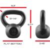 imageCAP Barbell Cast Iron Kettlebell  Coated Options Singles and Sets Multiple Weight Choices80 lb Set