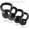 imageCAP Barbell Cast Iron Kettlebell  Coated Options Singles and Sets Multiple Weight Choices80 lb Set