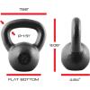 imageCAP Barbell Cast Iron Kettlebell  Coated Options Singles and Sets Multiple Weight Choices80 lb Set