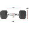 imageCAP Barbell Coated Dumbbell Weight  Multiple Options Pairs ampamp Sets12Sided  Black Handle
