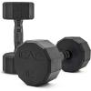 imageCAP Barbell Coated Dumbbell Weight  Multiple Options Pairs ampamp Sets12Sided  Black Handle