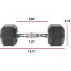 imageCAP Barbell Coated Dumbbell Weight  Multiple Options Pairs ampamp Sets12Sided  Black Handle