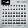 imageCAP Barbell Coated Dumbbell Weight  Multiple Options Pairs ampamp Sets12Sided  Black Handle