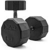 imageCAP Barbell Coated Dumbbell Weight  Multiple Options Pairs ampamp Sets12Sided  Black Handle