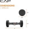 imageCAP Barbell Coated Dumbbell Weight  Multiple Options Pairs ampamp Sets12Sided  Black Handle