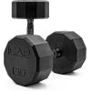 imageCAP Barbell Coated Dumbbell Weight  Multiple Options Pairs ampamp Sets12Sided  Black Handle