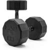 imageCAP Barbell Coated Dumbbell Weight  Multiple Options Pairs ampamp Sets12Sided  Black Handle