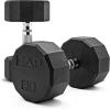 imageCAP Barbell Coated Dumbbell Weight  Multiple Options Pairs ampamp Sets12Sided  Chrome Handle