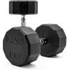 imageCAP Barbell Coated Dumbbell Weight  Multiple Options Pairs ampamp Sets12Sided  Chrome Handle