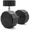 imageCAP Barbell Coated Dumbbell Weight  Multiple Options Pairs ampamp Sets12Sided  Chrome Handle