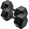 imageCAP Barbell Coated Dumbbell Weight  Multiple Options Pairs ampamp SetsBlack Handle