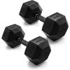 imageCAP Barbell Coated Dumbbell Weight  Multiple Options Pairs ampamp SetsBlack Handle