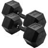 imageCAP Barbell Coated Dumbbell Weight  Multiple Options Pairs ampamp SetsBlack Handle