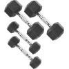 imageCAP Barbell Coated Dumbbell Weight  Multiple Options Pairs ampamp SetsChrome Handle
