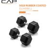 imageCAP Barbell Coated Dumbbell Weight  Multiple Options Pairs ampamp SetsChrome Handle