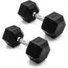 imageCAP Barbell Coated Dumbbell Weight  Multiple Options Pairs ampamp SetsChrome Handle