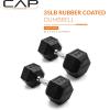 imageCAP Barbell Coated Dumbbell Weight  Multiple Options Pairs ampamp SetsChrome Handle