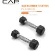 imageCAP Barbell Coated Dumbbell Weight  Multiple Options Pairs ampamp SetsChrome Handle