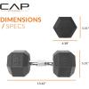 imageCAP Barbell Coated Dumbbell Weight  Multiple Options Pairs ampamp SetsChrome Handle
