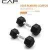 imageCAP Barbell Coated Dumbbell Weight  Multiple Options Pairs ampamp SetsChrome Handle
