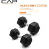 imageCAP Barbell Coated Dumbbell Weight  Multiple Options Pairs ampamp SetsChrome Handle