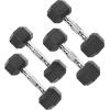 imageCAP Barbell Coated Dumbbell Weight  Multiple Options Pairs ampamp SetsChrome Handle