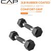 imageCAP Barbell Coated Dumbbell Weight  Multiple Options Pairs ampamp SetsComfort Grip