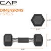 imageCAP Barbell Coated Dumbbell Weight  Multiple Options Pairs ampamp SetsComfort Grip