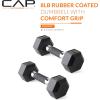 imageCAP Barbell Coated Dumbbell Weight  Multiple Options Pairs ampamp SetsComfort Grip