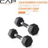 imageCAP Barbell Coated Dumbbell Weight  Multiple Options Pairs ampamp SetsComfort Grip