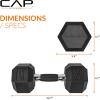imageCAP Barbell Coated Dumbbell Weight  Multiple Options Pairs ampamp SetsComfort Grip