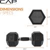 imageCAP Barbell Coated Dumbbell Weight  Multiple Options Pairs ampamp SetsComfort Grip
