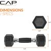 imageCAP Barbell Coated Dumbbell Weight  Multiple Options Pairs ampamp SetsComfort Grip