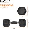 imageCAP Barbell Coated Dumbbell Weight  Multiple Options Pairs ampamp SetsComfort Grip