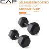 imageCAP Barbell Coated Dumbbell Weight  Multiple Options Pairs ampamp SetsComfort Grip