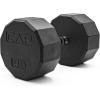 imageCAP Barbell Coated Hex Dumbbell Weight  Multiple Options12Sided  Black Handle