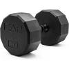 imageCAP Barbell Coated Hex Dumbbell Weight  Multiple Options12Sided  Black Handle