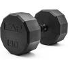 imageCAP Barbell Coated Hex Dumbbell Weight  Multiple Options12Sided  Black Handle
