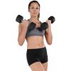 imageCAP Barbell Coated Hex Dumbbell Weight  Multiple Options12Sided  Chrome Handle