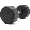 imageCAP Barbell Coated Hex Dumbbell Weight  Multiple Options12Sided  Chrome Handle
