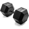 imageCAP Barbell Coated Hex Dumbbell Weight  Multiple OptionsBlack Handle