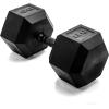 imageCAP Barbell Coated Hex Dumbbell Weight  Multiple OptionsBlack Handle