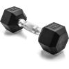 imageCAP Barbell Coated Hex Dumbbell Weight  Multiple OptionsChrome Handle