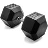 imageCAP Barbell Coated Hex Dumbbell Weight  Multiple OptionsChrome Handle