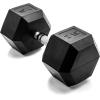 imageCAP Barbell Coated Hex Dumbbell Weight  Multiple OptionsChrome Handle