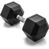 imageCAP Barbell Coated Hex Dumbbell Weight  Multiple OptionsChrome Handle